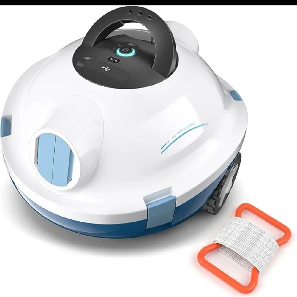 Brand new White and Blue Robotic Pool Cleaner originally $150